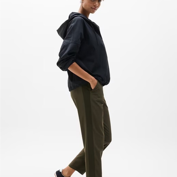 Athleta Brooklyn Ankle Mid Rise Brown  Casual Pants Size 4 - Picture 8 of 16